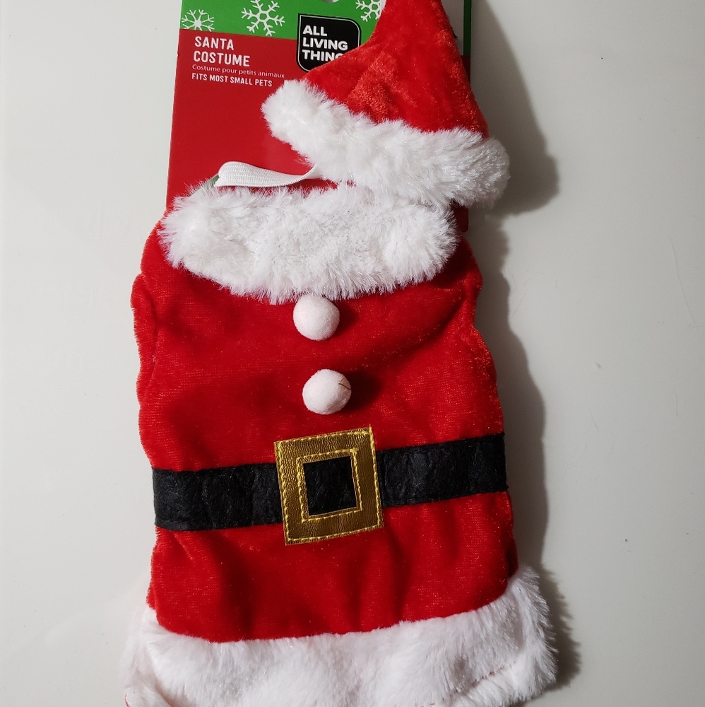 Small dog costume Santa Claus